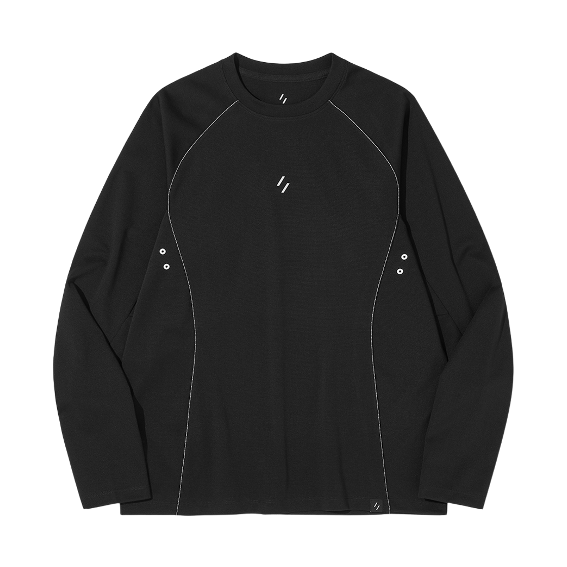 WBEFTL006BK WELTER EXPERIMENT Flexich Long Sleeves T-Shirt Black