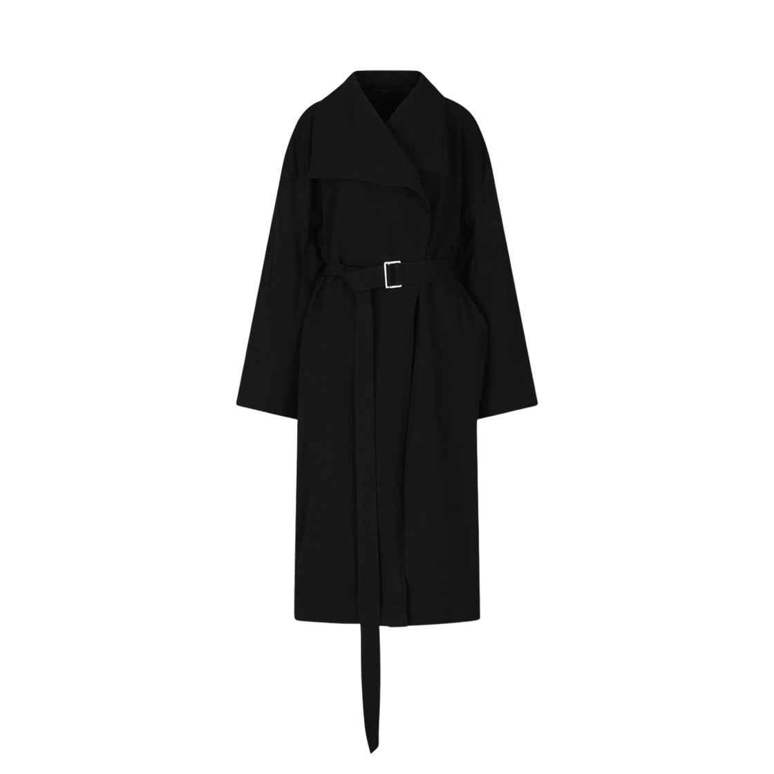 (W) 토템 시그니쳐 트윌 코트 블랙((W) Toteme Signature Twill Coat Black)
