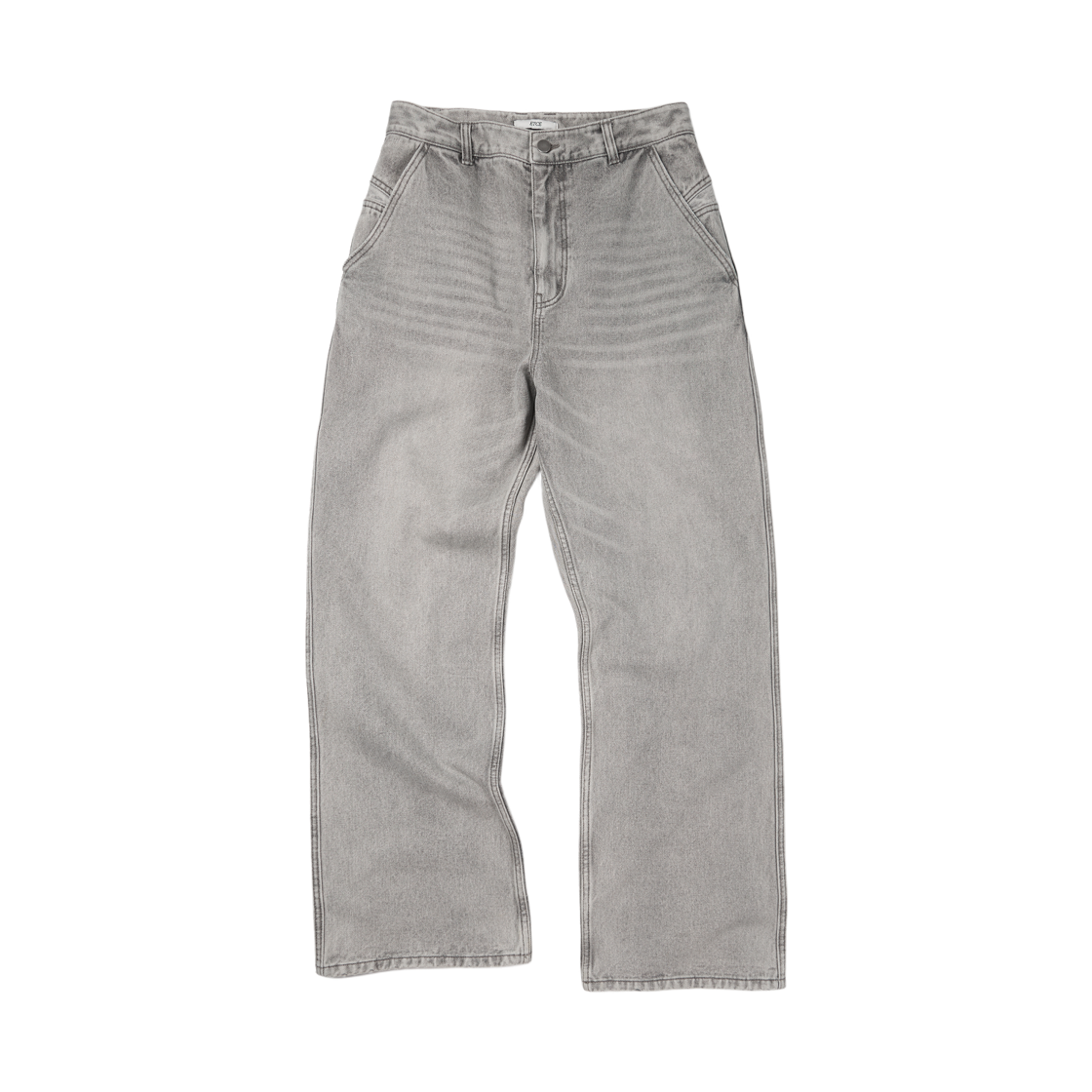 ET2503PT05GR ETCE Kendrick Semi Flare Denim Pants Gray