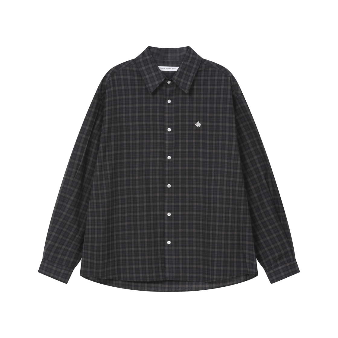 슬로우 레코드 하우스 빈티지 체크 셔츠 블랙(SLOW RECORD HOUSE Vintage Check Shirt Black)