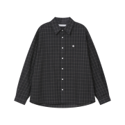 SLOW RECORD HOUSE Vintage Check Shirt Black