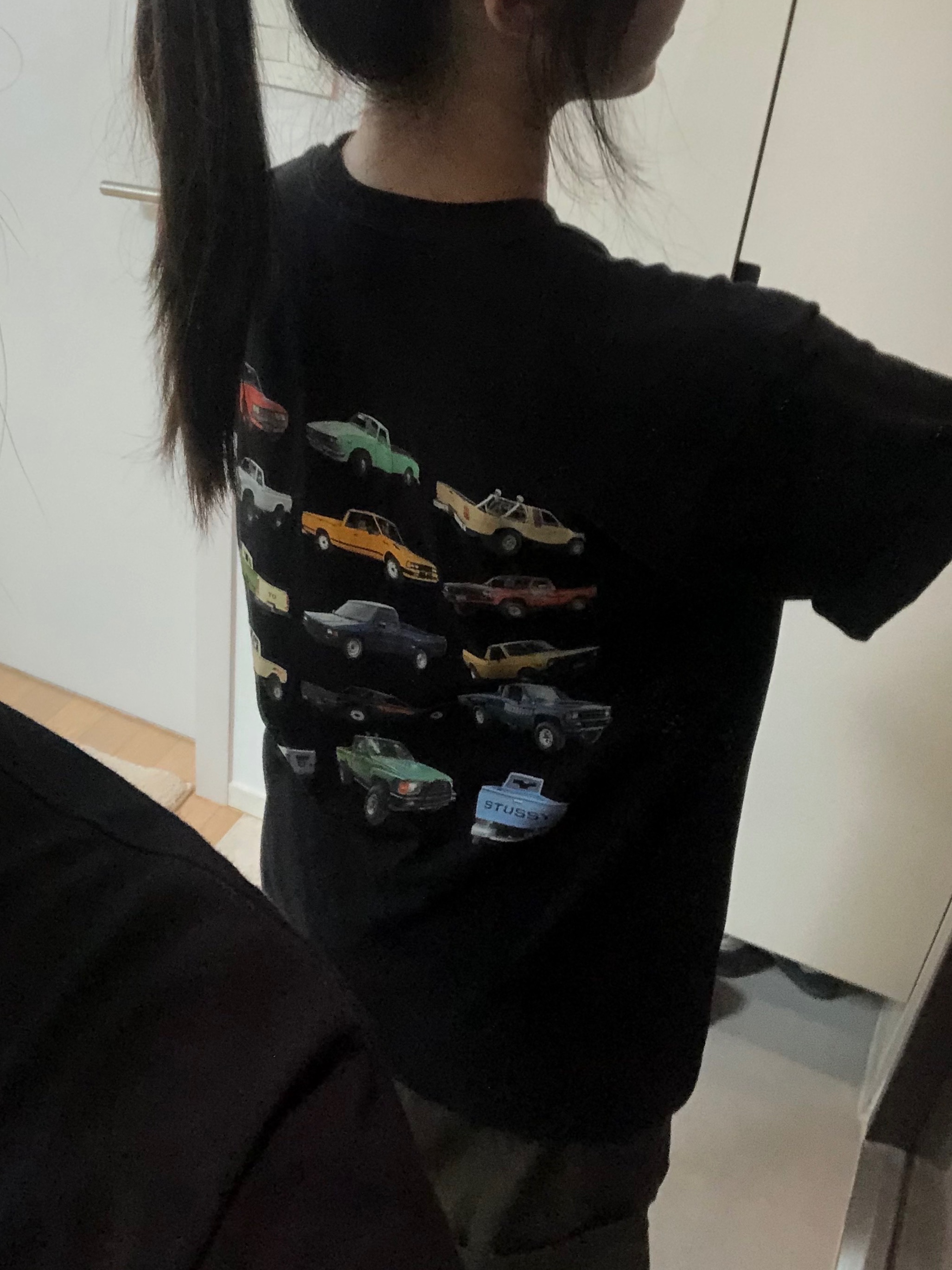 Stussy Pickup T-Shirt Black, Roa Hiking Fedaia Black 착용 스타일 - 1