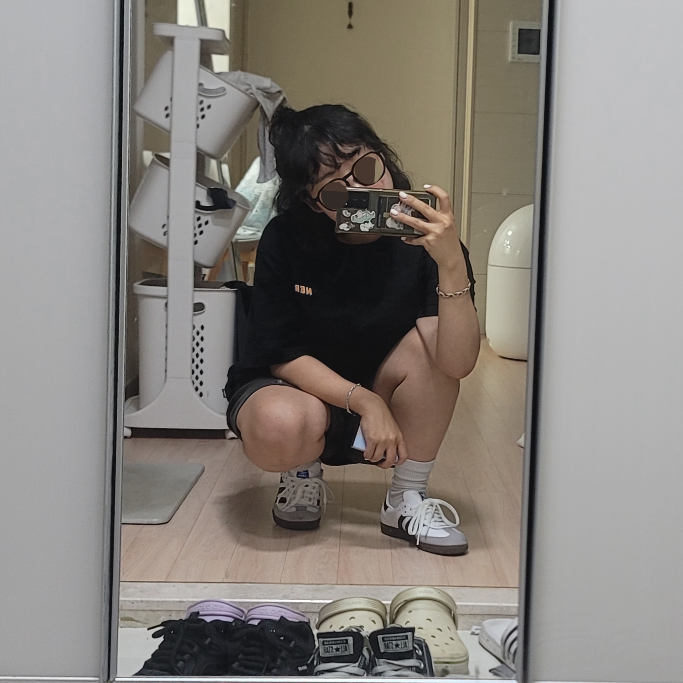 Adidas Samba OG Cloud White 착용 스타일 - 6