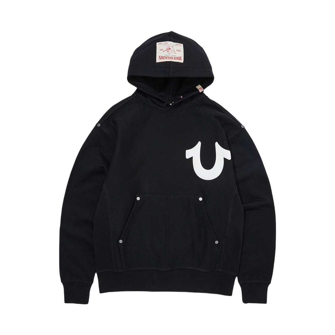트루릴리젼 빅 홀스 슈 후디 블랙(True Religion Big Horse Shoe Hoody Black)