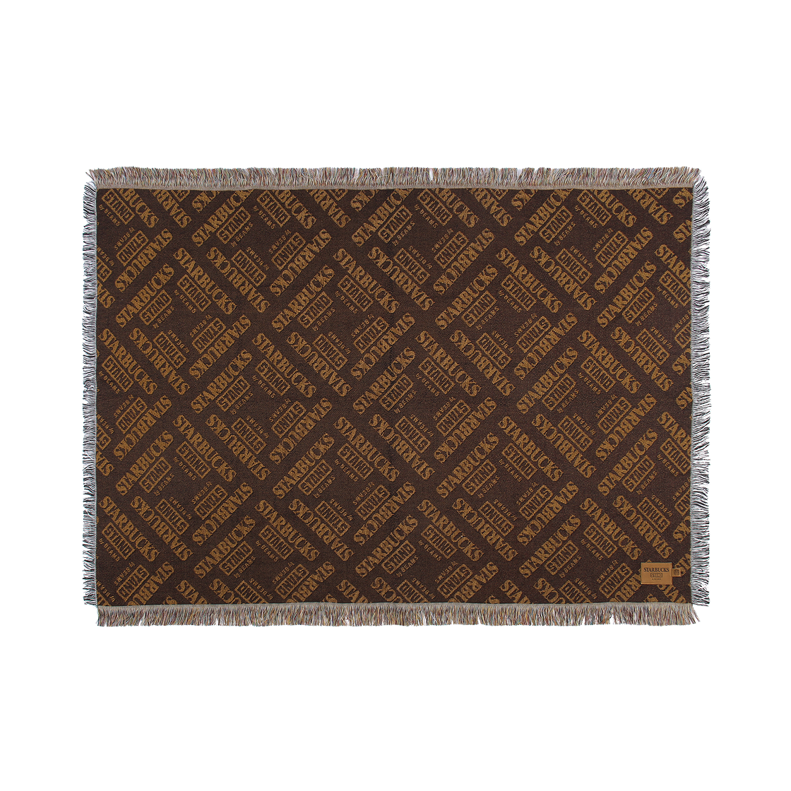 스타벅스 x 빔즈 자카드 쓰로우 블랭킷 브라운(Starbucks x Beams Jacquard Throw Blanket Brown) - 1