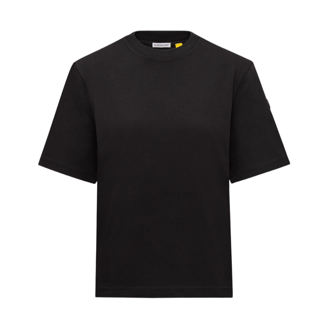 (W) 몽클레르 x EE72 바이 에드워드 에니풀 코튼 티셔츠 블랙 - 25FW((W) Moncler x EE72 By Edward Enninful Cotton T-Shirt Black - 25FW)
