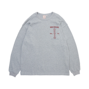 True Religion World Tour Waffle Long Sleeve Grey