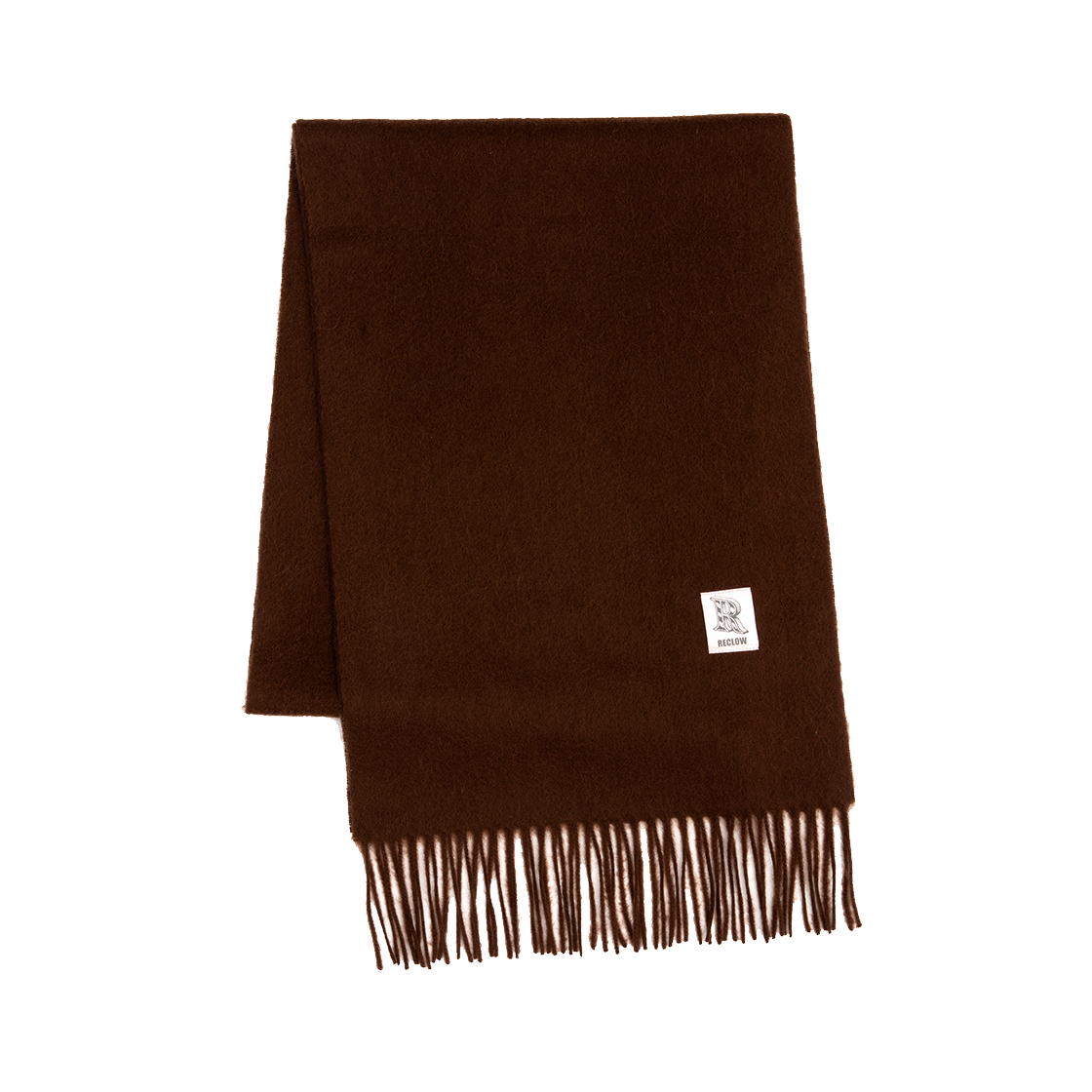 100% Cashmere Muffler Dark Brown RECLOW 100% Cashmere Muffler Dark Brown