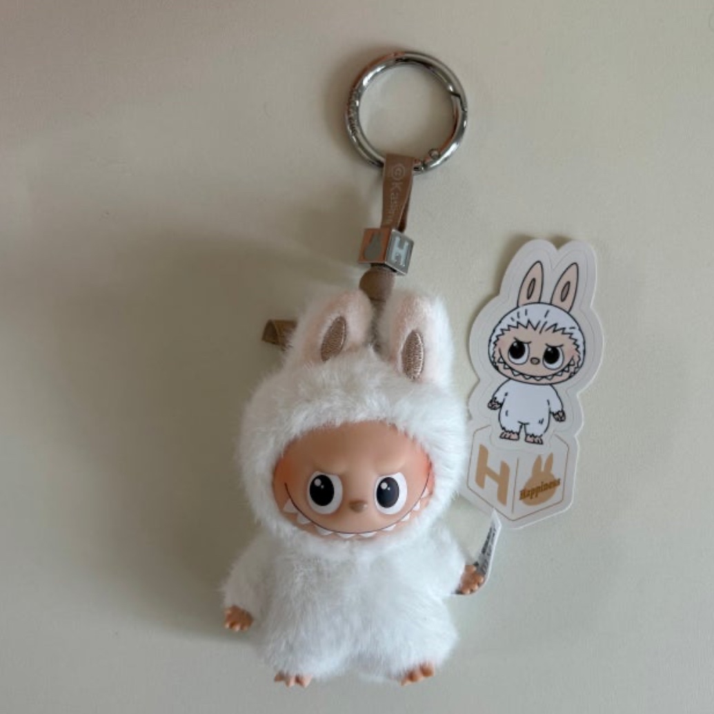 Pop Mart Labubu The Monsters Pin For Love Series Vinyl Plush Pendant (A-M) H (Opened Case) 착용 스타일