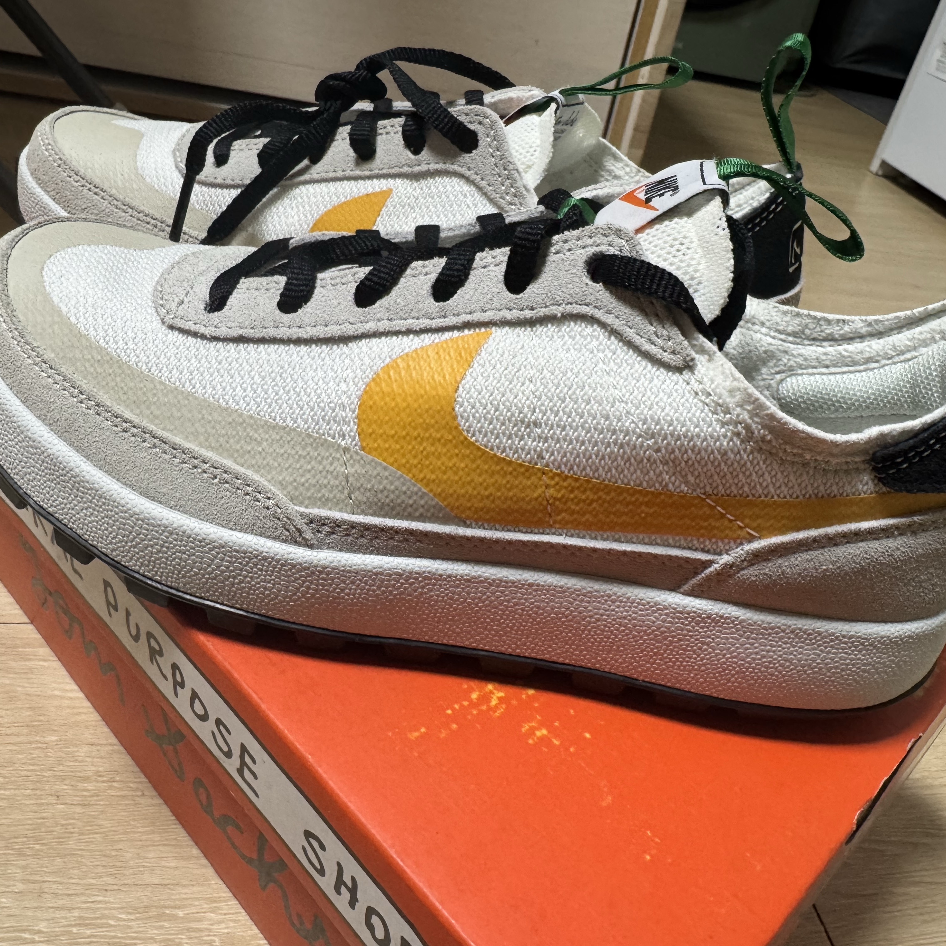 Nike x Tom Sachs General Purpose Shoe Pine Green University Gold 착용 스타일 - 2