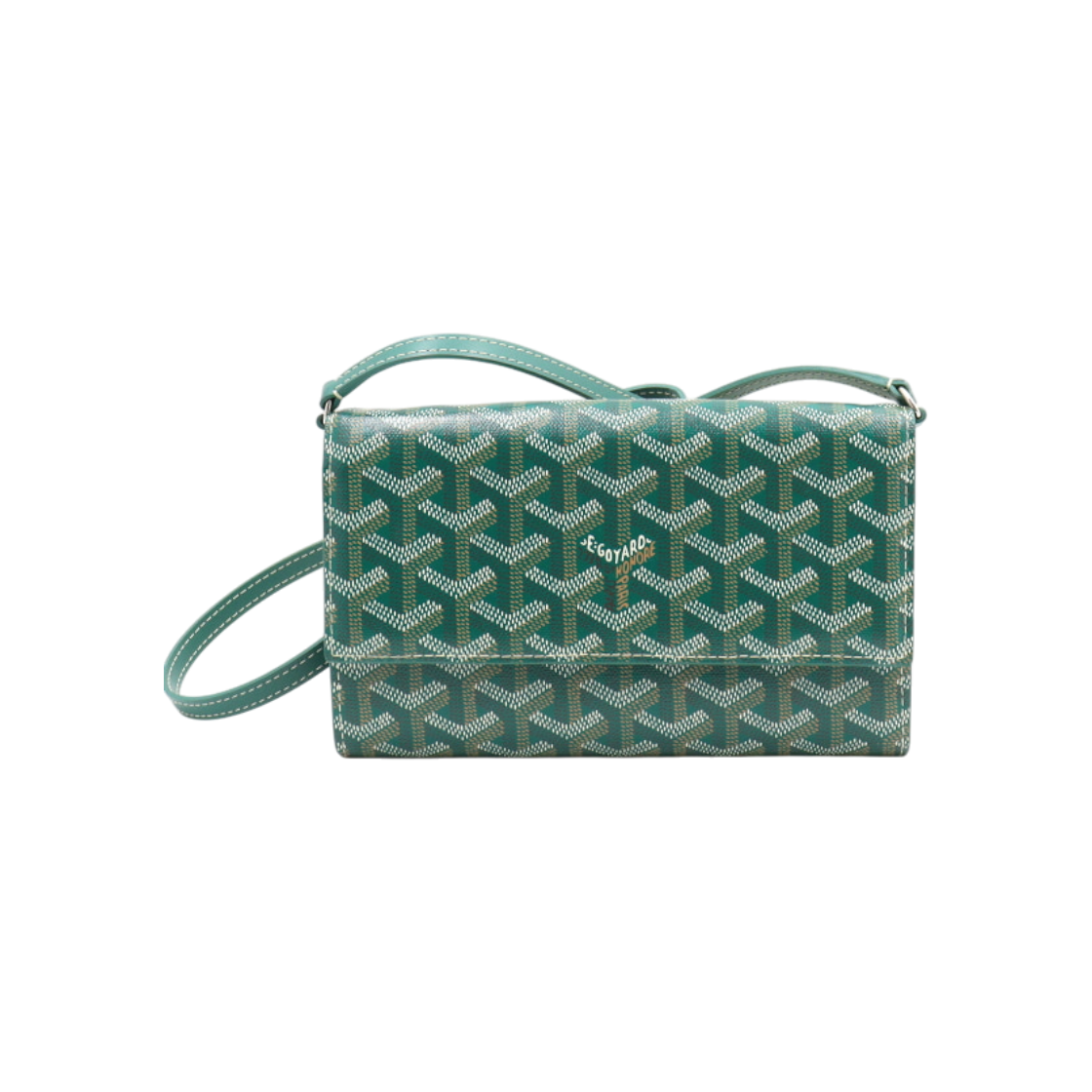 고야드 바렌 3 스페셜 그린 스냅 클러치 겸 크로스백 aa50844(Goyard Varenne 3 Special Green Snap Clutch and Crossbody Bag)