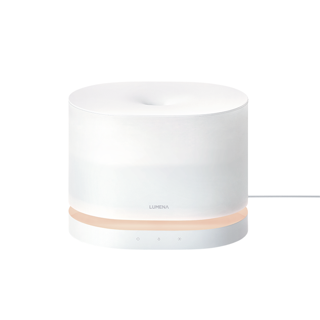 MIST-POT-WH Lumena Mist Pot Large Capacity Mood Light Humidifier Luna White
