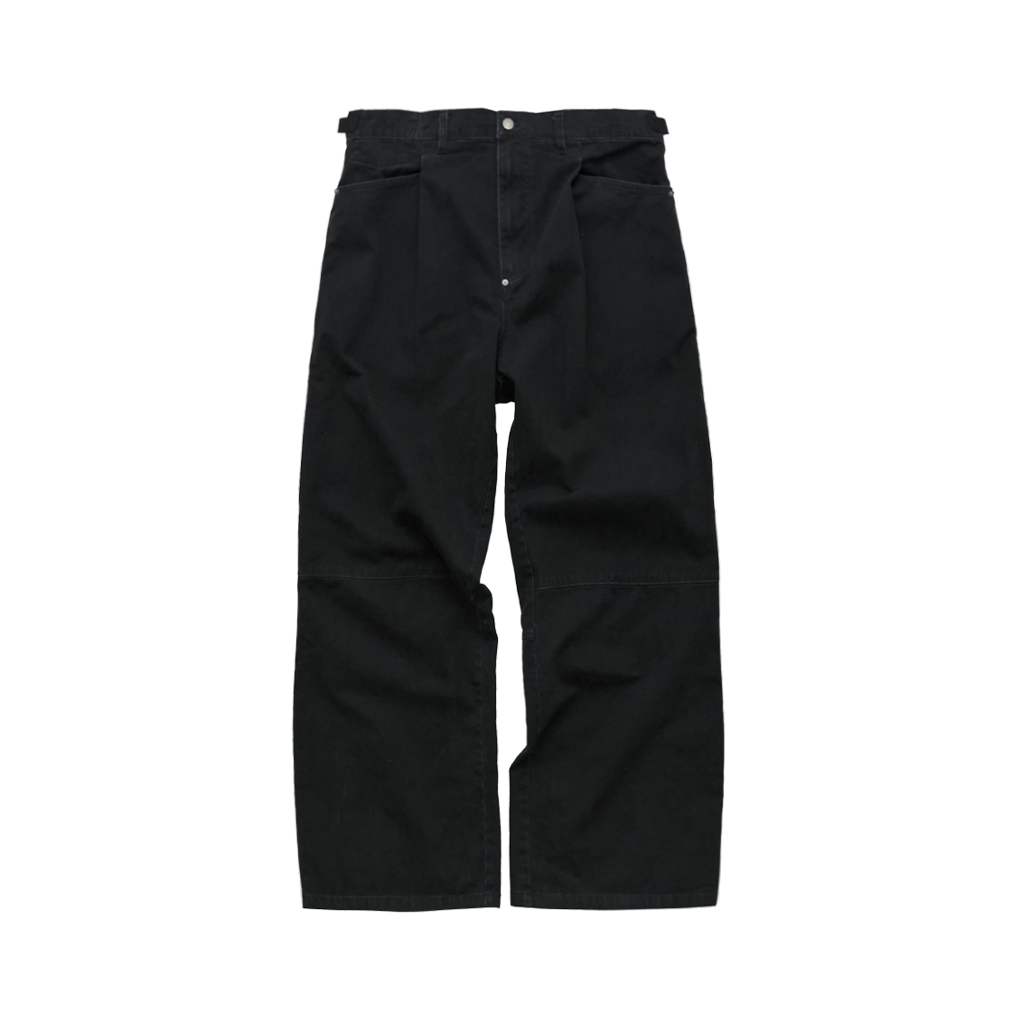 PL5LPT0023B0 Polyteru 1 Tuck Gosima Pants Black