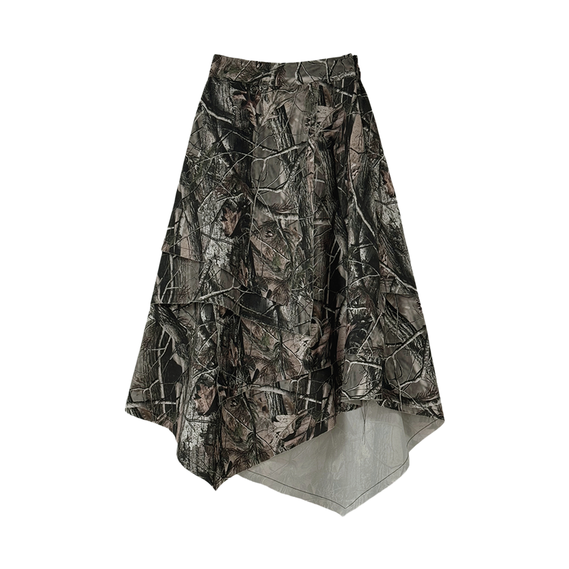GR25FWFB01TC Grailz Raw Cut Overlap Skirt Real Tree