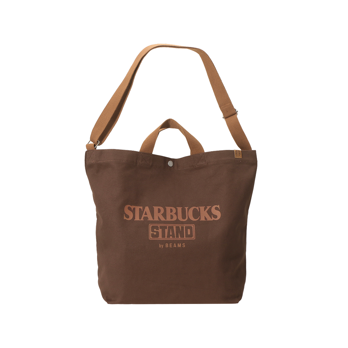 스타벅스 x 빔즈 캔버스 로고 토트백 브라운(Starbucks x Beams Canvas Logo Tote Bag Brown)
