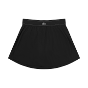 (W) Alo Yoga Match Point Tennis Skirt Black