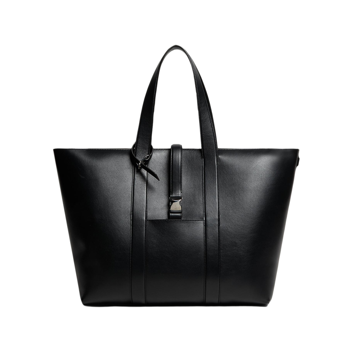 K2-403-5D00001-M6692-999 Moncler x EE72 By Edward Enninful Ee Leather Tote Black - 25FW