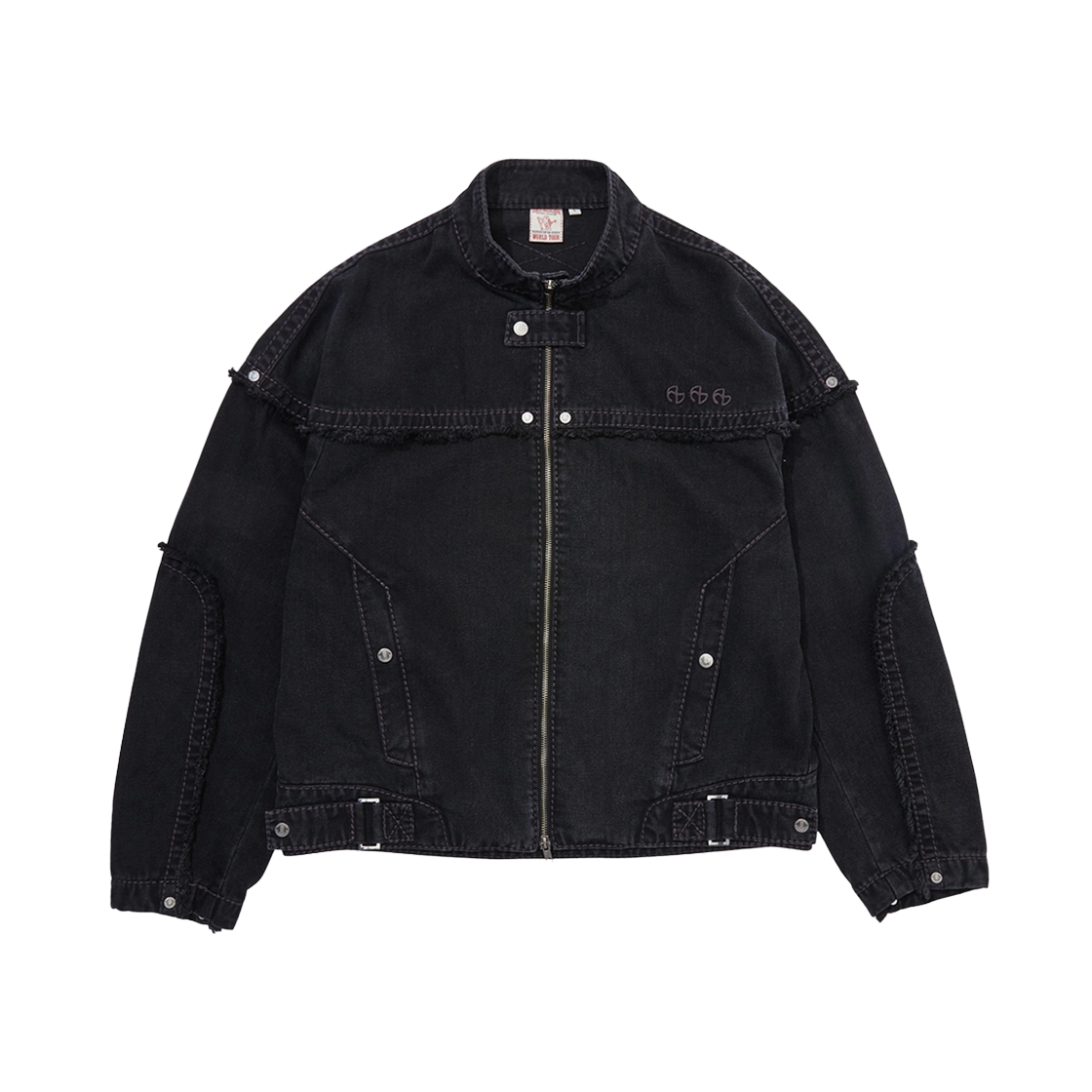트루릴리젼 x 노메뉴얼 노 릴리젼 데님 라이더 자켓 워시드 블랙(True Religion x NOMANUAL No Religion Denim Rider Jacket Wahsed Black)