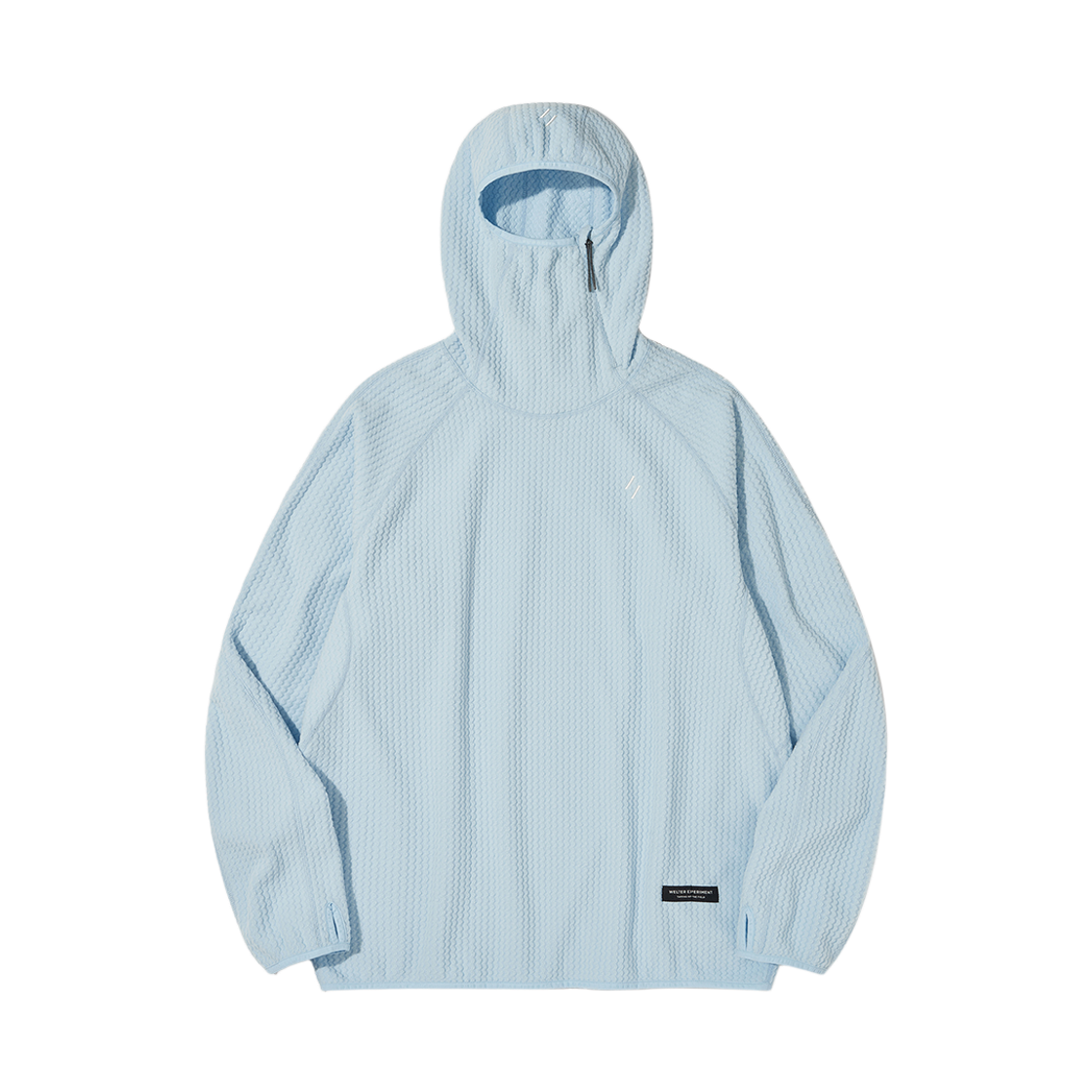 WBEWTH001SB WELTER EXPERIMENT Calora Fleece Hooded Fullover Sky Blue