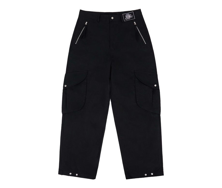 준태킴 페탈 포켓 카고 팬츠 블랙(JTK ARTISANAL Petal Pocket Cargo Pants Black)