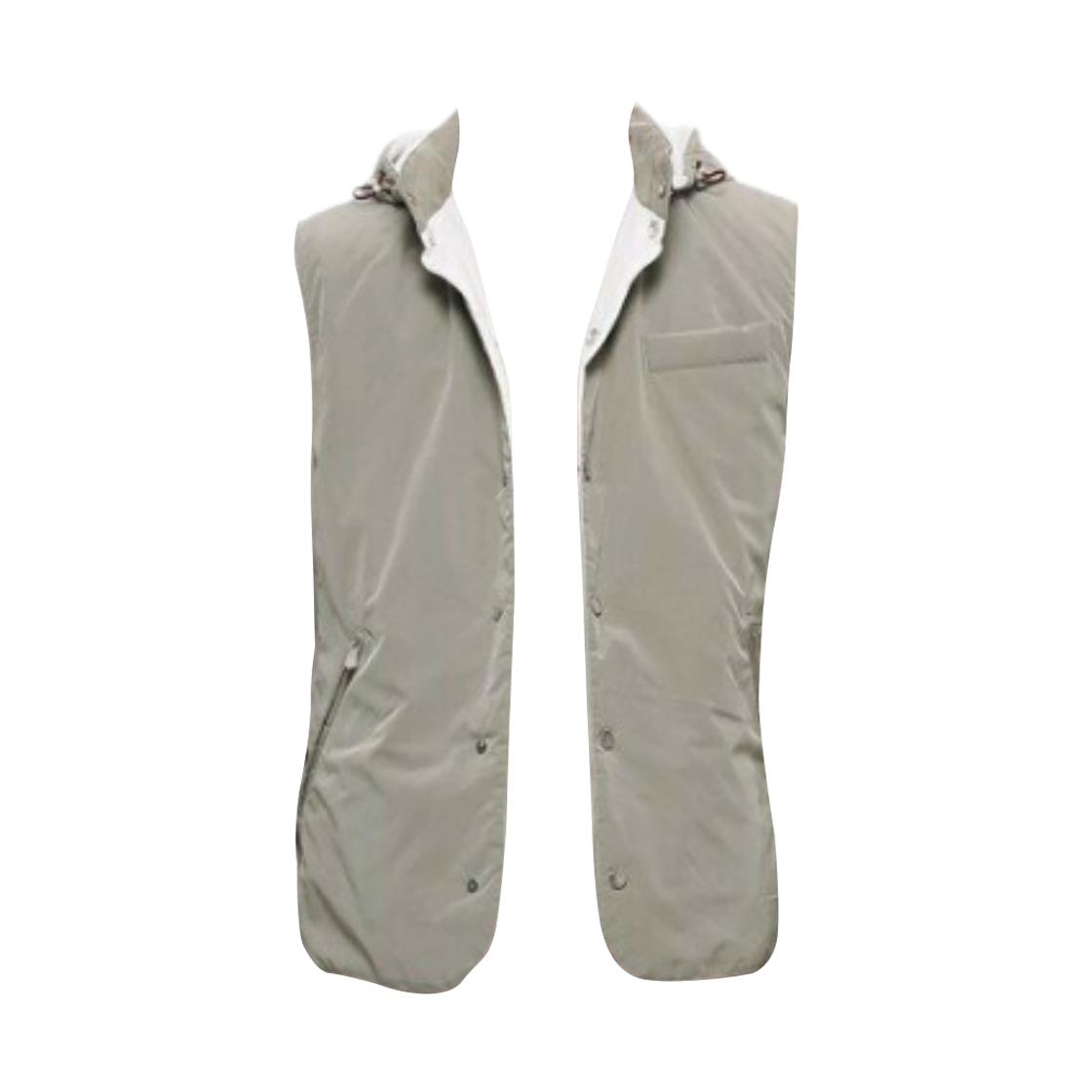 브루넬로 쿠치넬리 나일론 후드 베스트 카키(Brunello Cucinelli Nylon Hooded Vest Khaki)