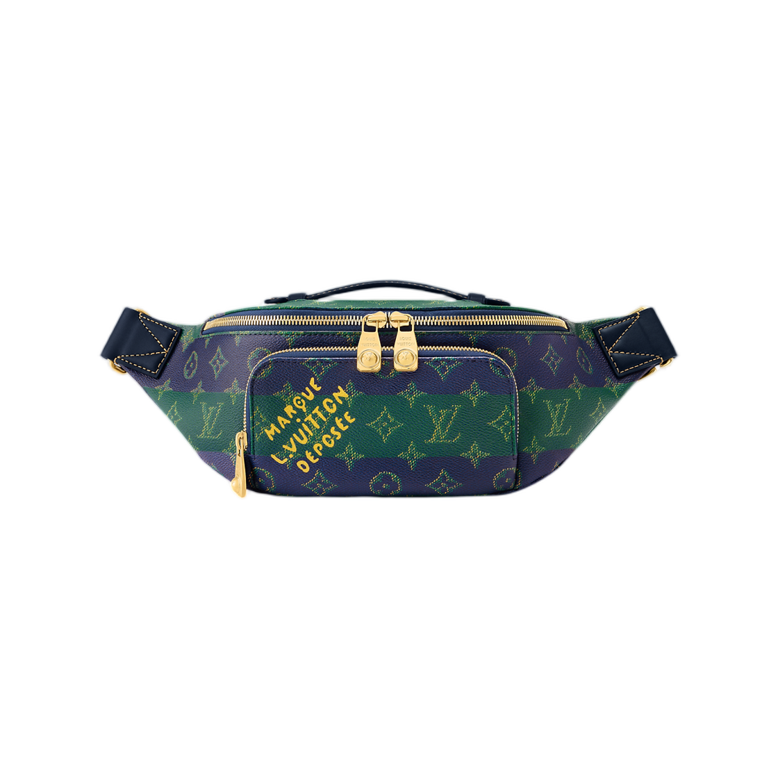 루이비통 러쉬 범백 블루 스트라이프(Louis Vuitton Rush Bumbag Blue Stripe) - 1