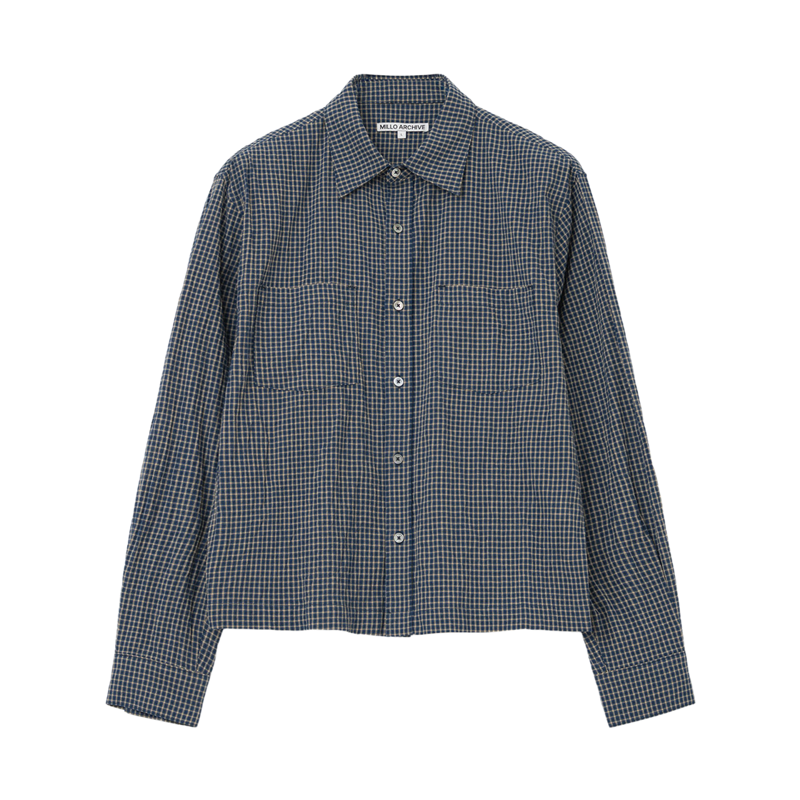 ML665VBL Millo Archive Crop Move Shirts Vintage Blue