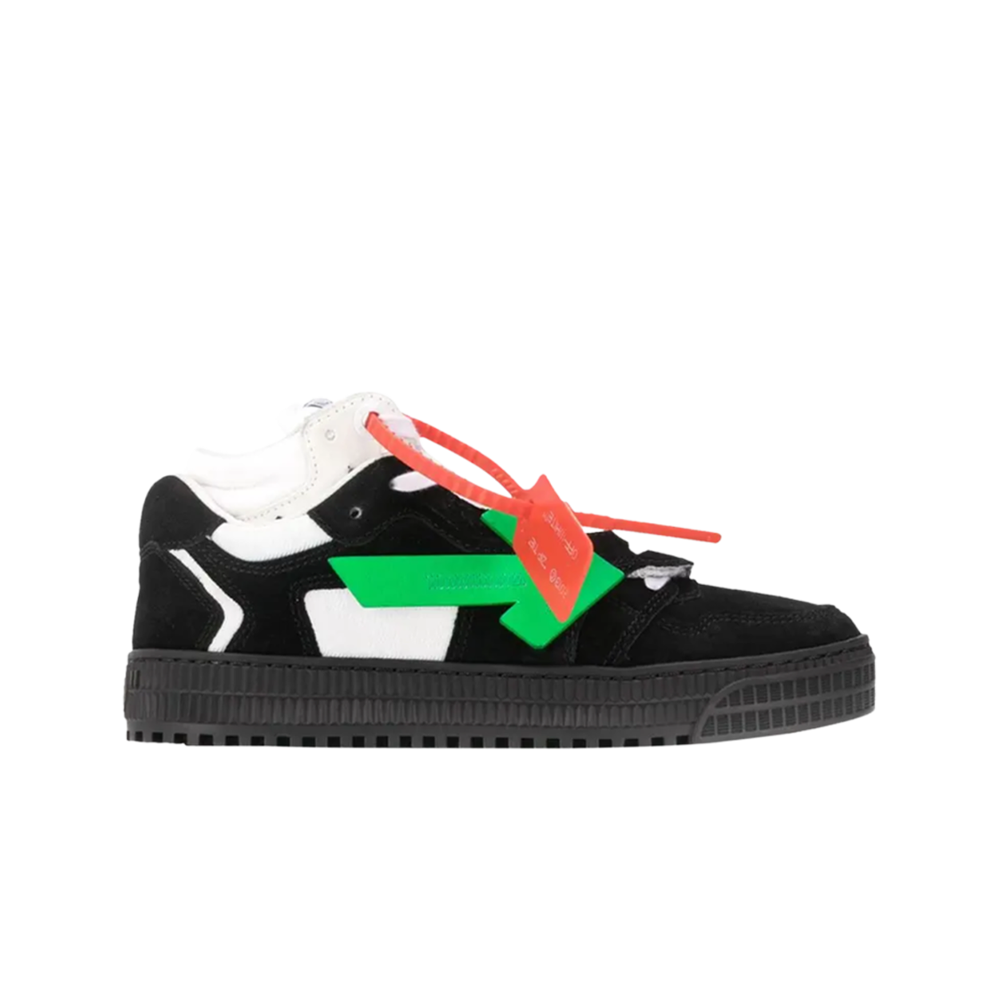 (W) 오프화이트 3.0 로우 스니커즈 블랙 그린((W) Off-White 3.0 Low Sneakers Black Green)