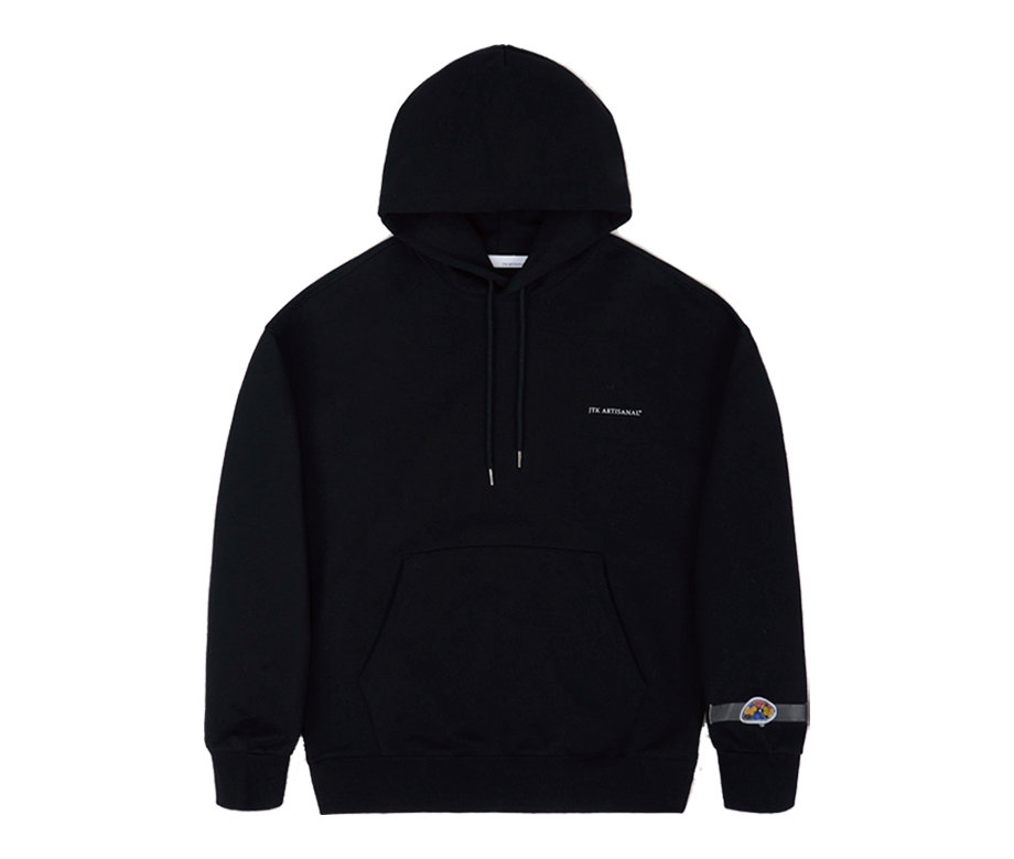 JTK_ARTISANAL_AW25_H01 JTK ARTISANAL JTK Crash Watch Hoodie Black