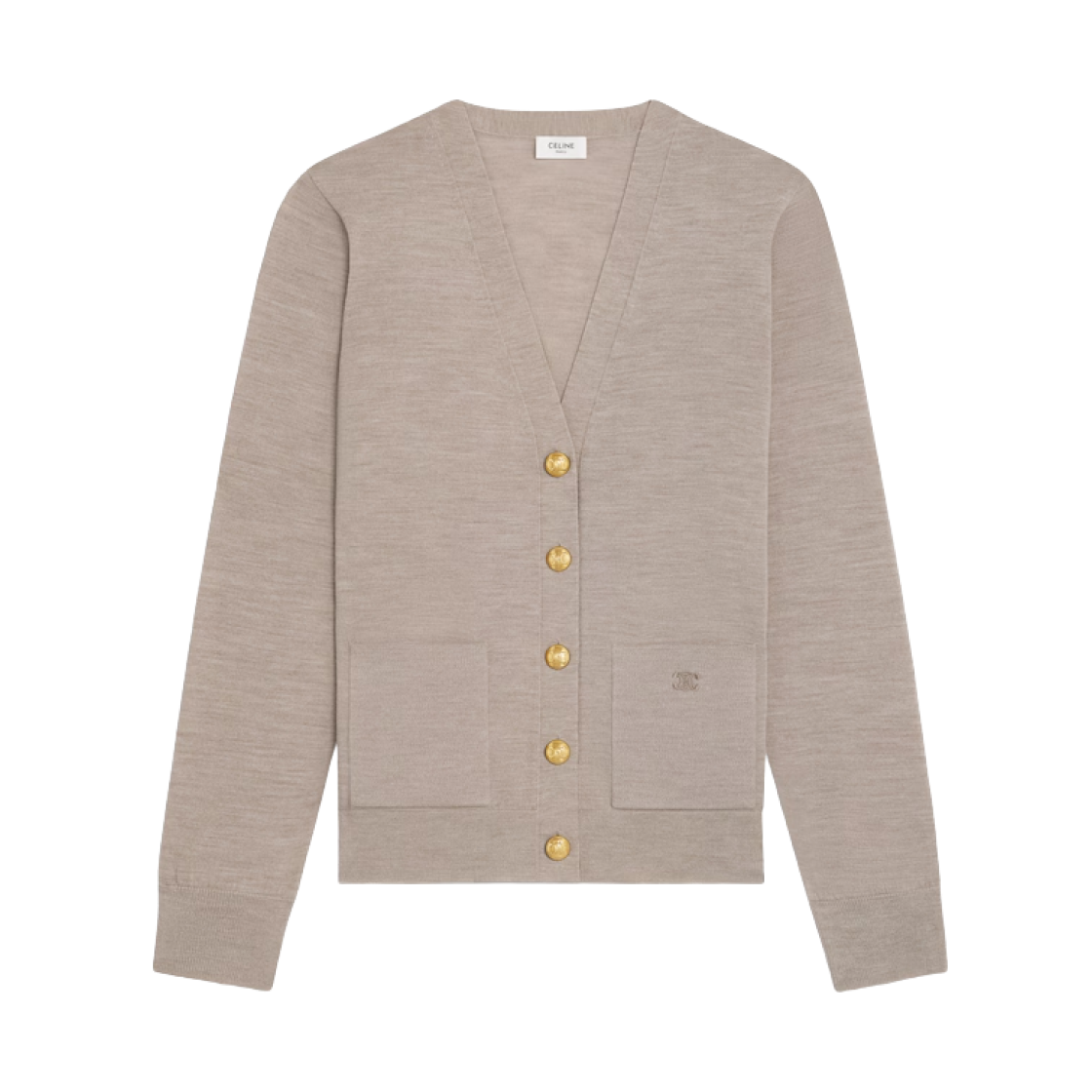 RV0LUD068-18LT (W) Celine Cardigan Gray Beige