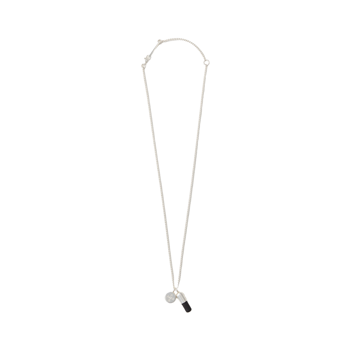 KW5DJENAH01SV Ambush Women Pill Charm Necklace 2 Silver Black - 25FW