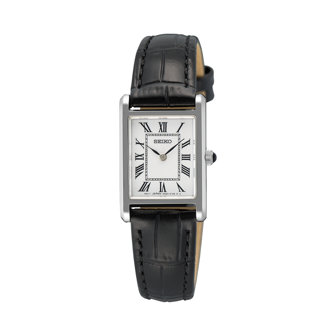 (W) 세이코 SWR107 19.6mm 블랙 실버((W) Seiko SWR107 19.6mm Black Silver)