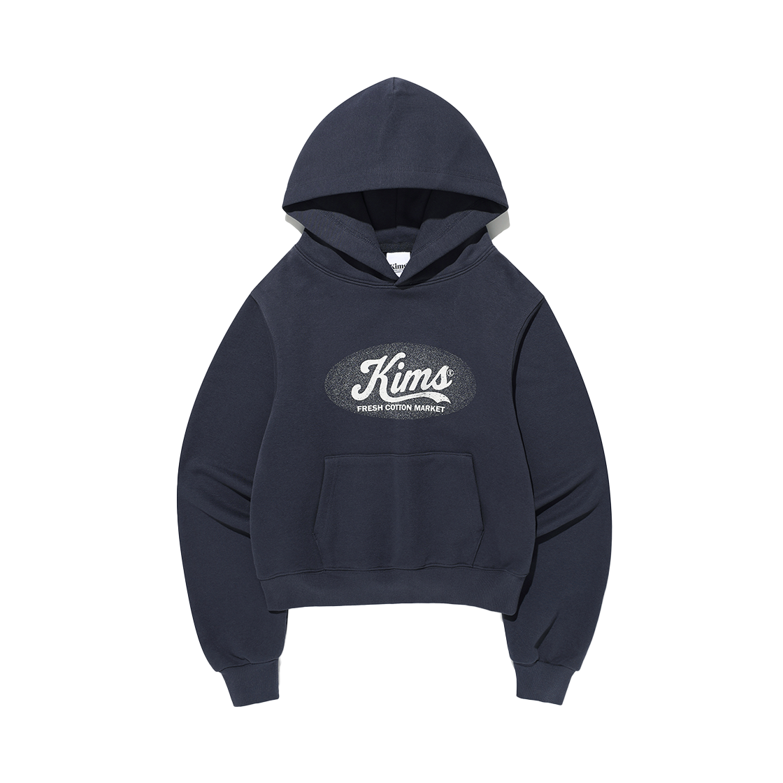 KIB5FUM414ANV Kims Fresh Cotton Market (Unisex) Kims Ballpark Logo Hoodie Navy