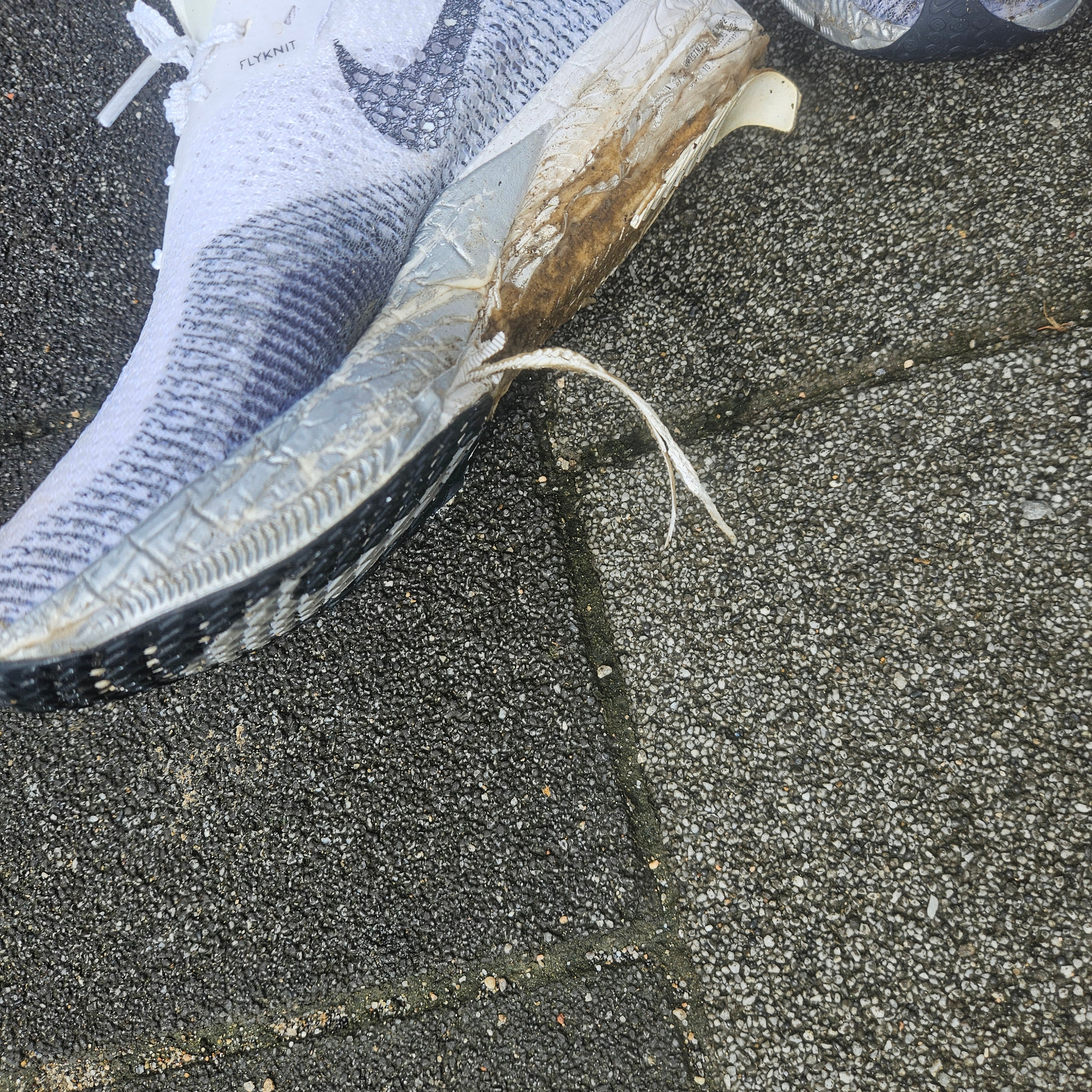 (W) Nike ZoomX Vaporfly Next% 3 White Particle Grey 착용 스타일 - 5