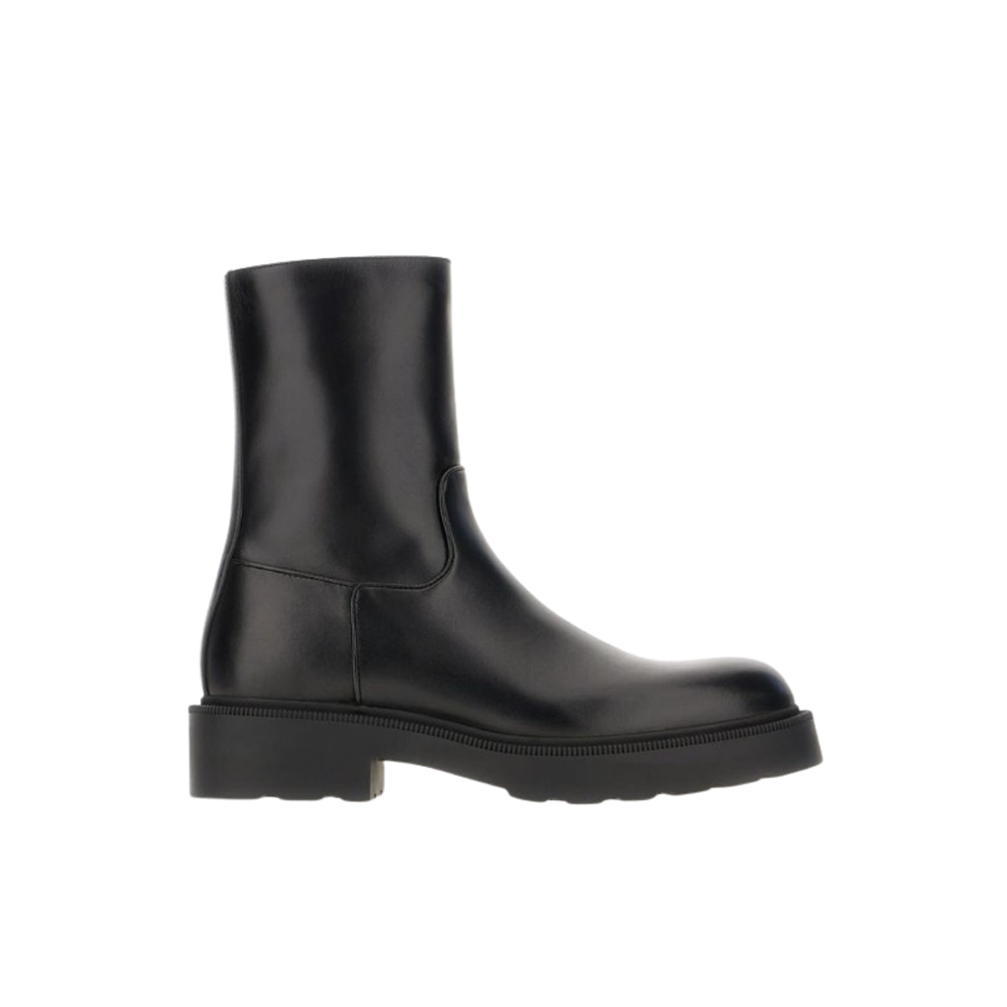 F1558L58BLK (W) The Row Nobilis Leather Ankle Boots Black