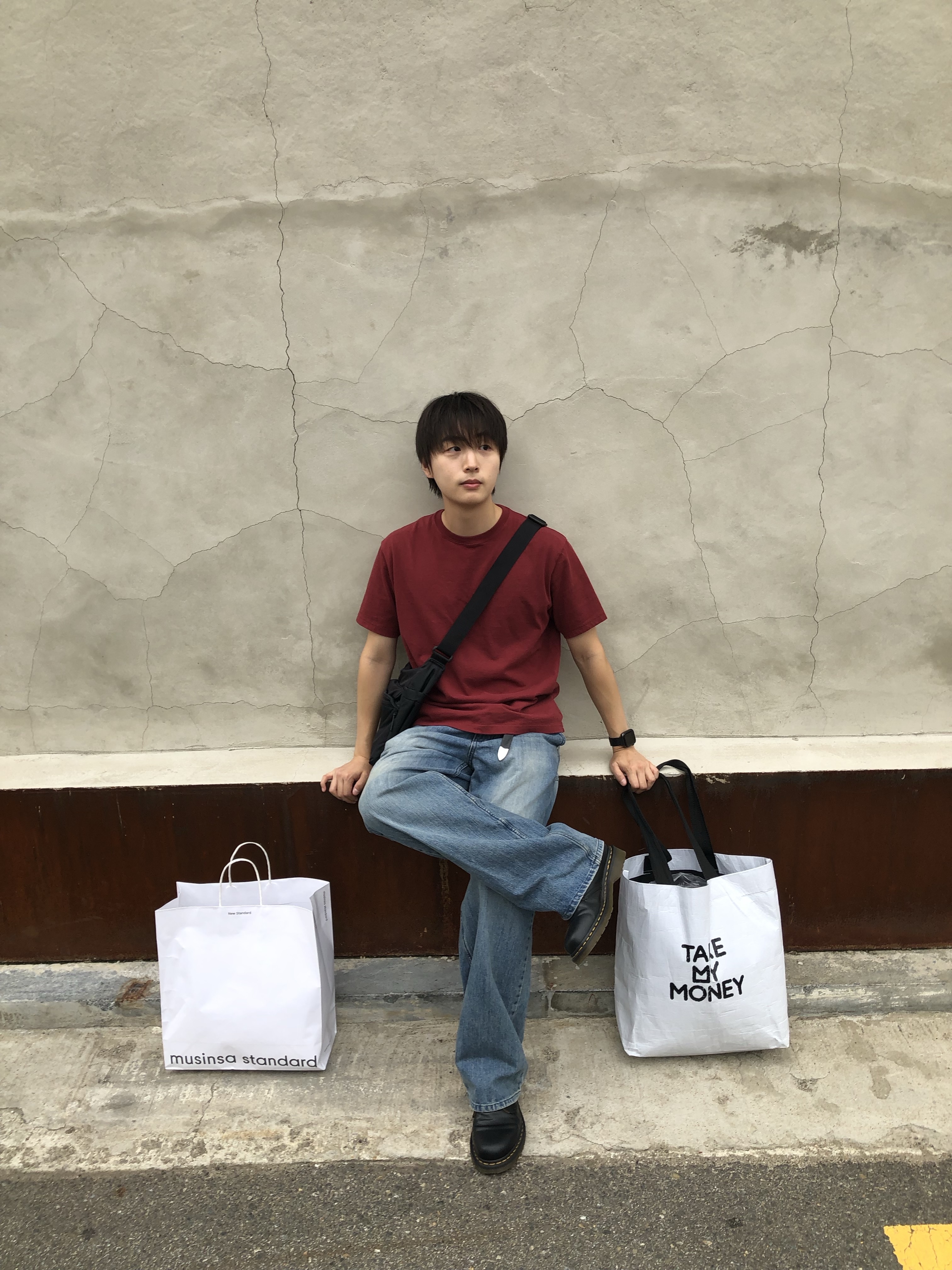 Dr. Martens 1461 Smooth Black 착용 스타일 - 2