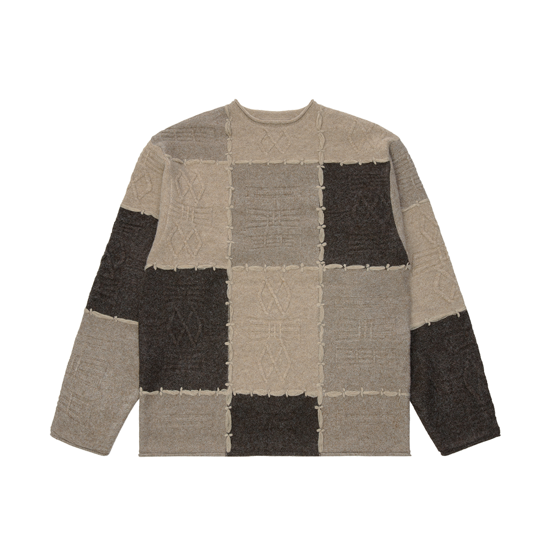 BO01FWKT0301BR Ader Error Knit Product. 34 Brown