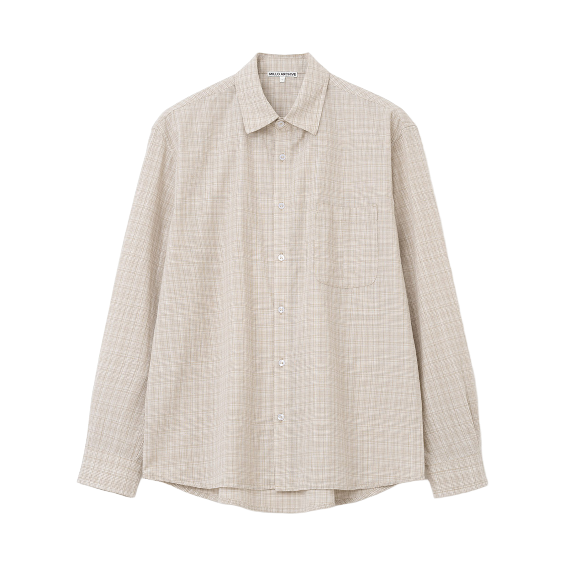 ML691CLB Millo Archive Wade Check Pattern Shirts Cloud Brown