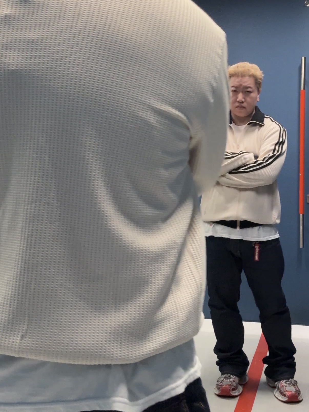 Adidas Waffle Beckenbauer Track Top Wonder White - KR Sizing 착용 스타일