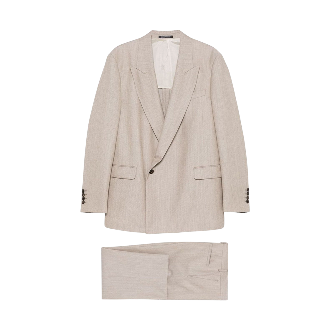 엠포리오 아르마니 울 싱글 브레스티드 수트 베이지(Emporio Armani Wool Single Breasted Suit Beige)