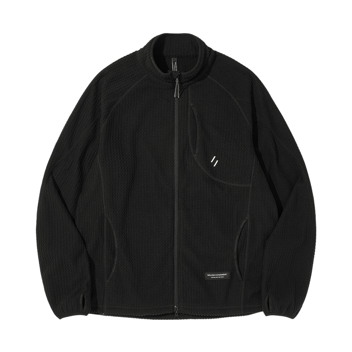 WBEWTZ001BK WELTER EXPERIMENT Calora Fleece Full Zip Black