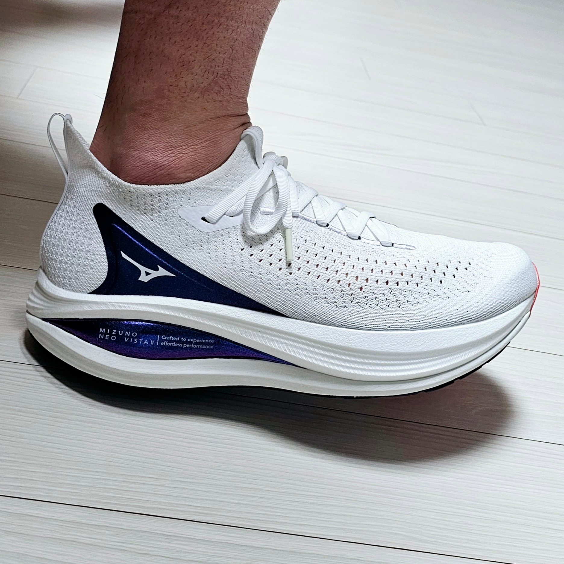 Mizuno Neo Vista 2 White Iris Bloom 착용 스타일