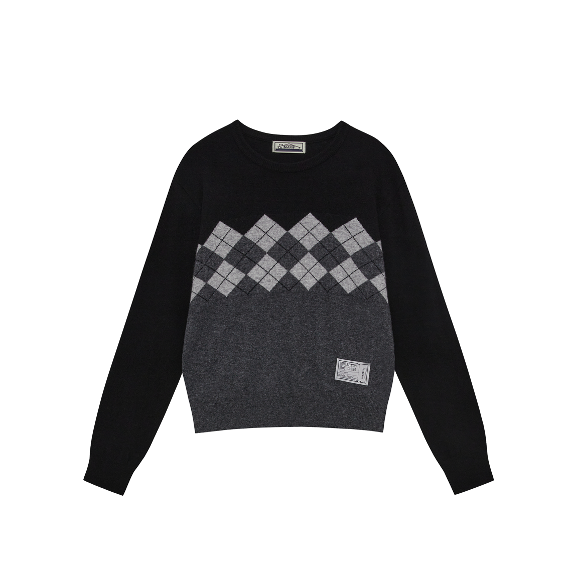 사로스 아가일 니트 블랙 1(Saros Agaile Knit Black 1)