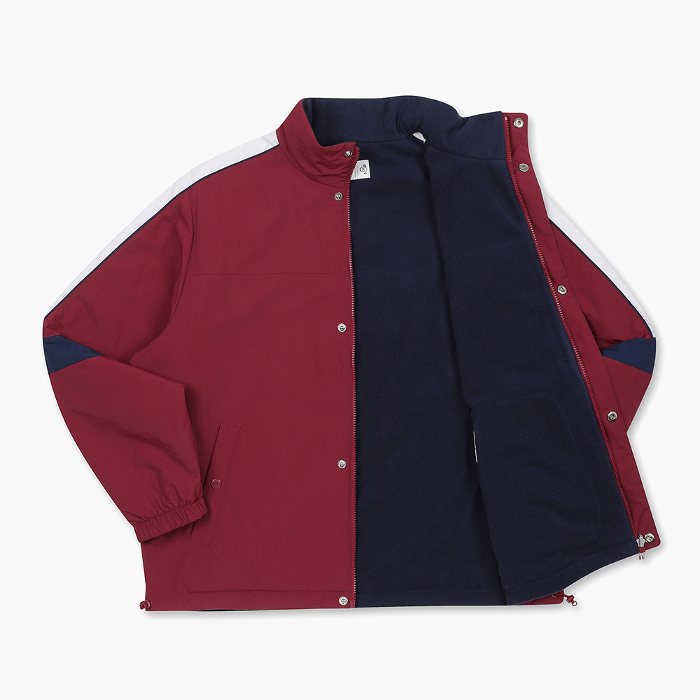 르꼬끄 스포르티브 온라인전용 유니 네오 선데이 듀스 오버 자켓 - 레드 (QQ323JJK91)(le coq sportif Online Exclusive Unisex Neo Sunday Deuce Jacket Deep Red) - 3