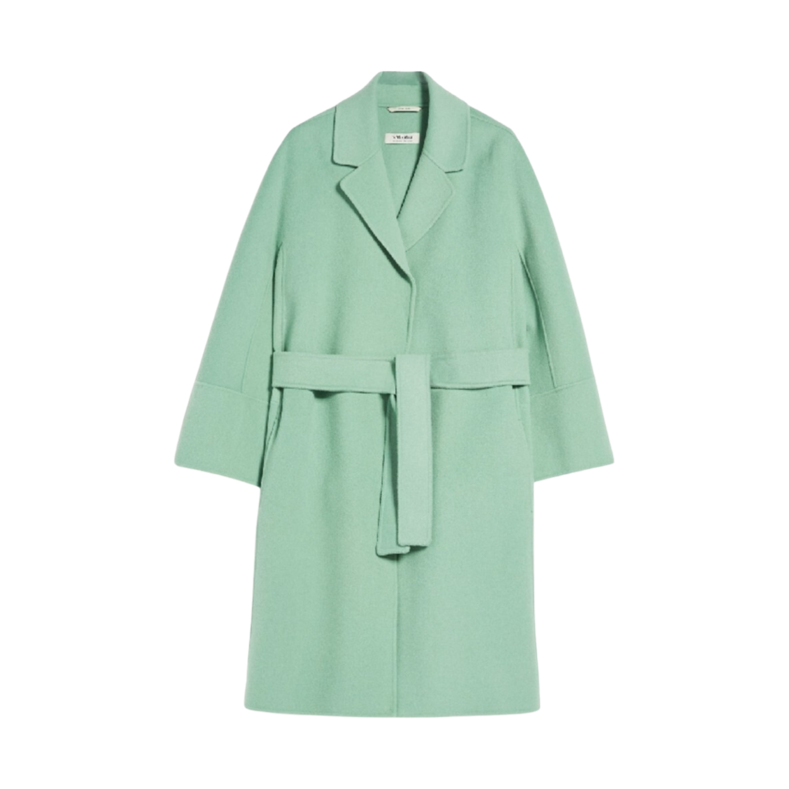 ARONA-076 (W) S Max Mara Arona Virgin Wool Coat Green