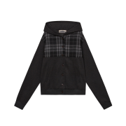 Saros Check Jacket Charcoal 1