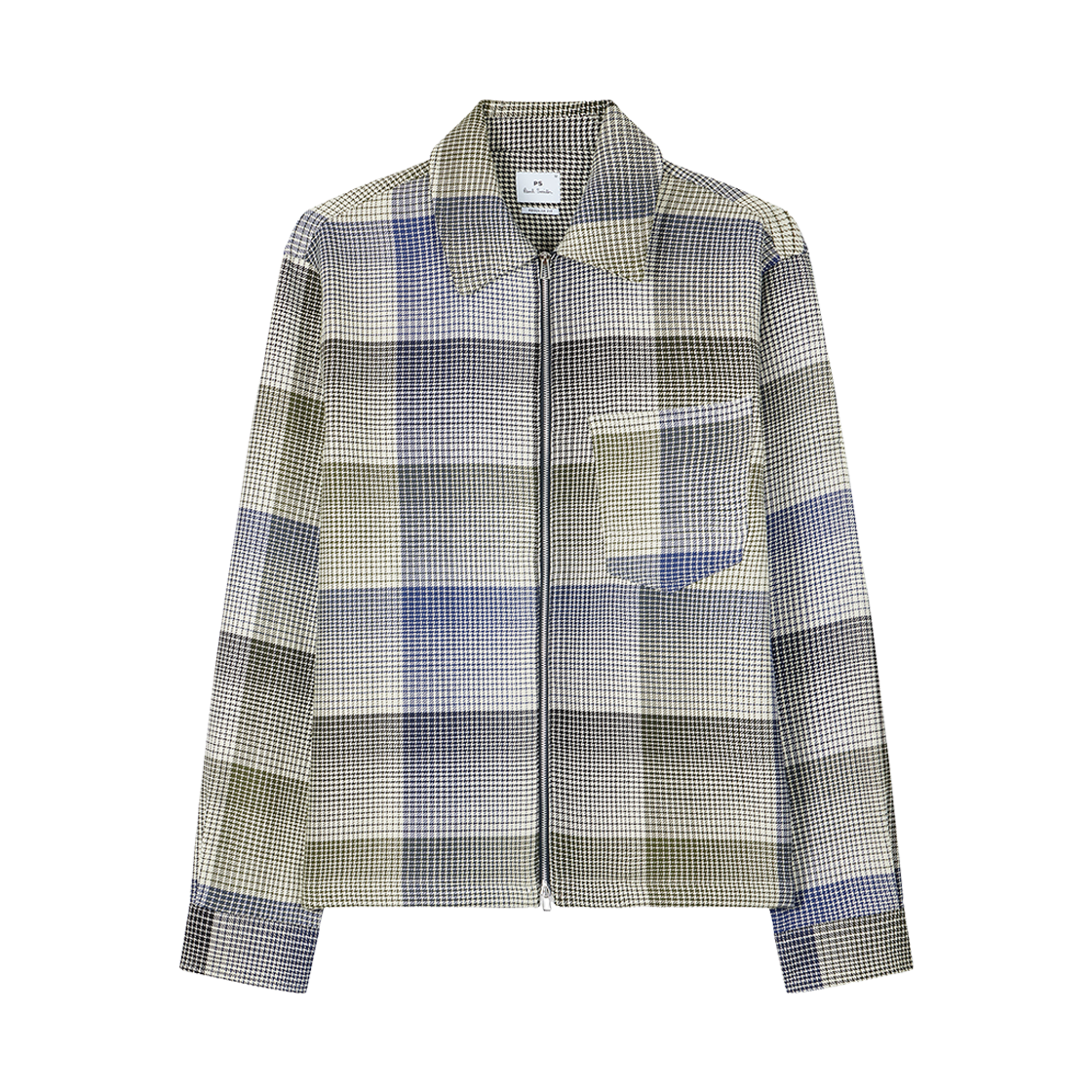 폴 스미스 더블 페이스 체크 코튼 집 오버셔츠 멀티 컬러(Paul Smith Double Face Check Cotton Zip Overshirt Multi Color)