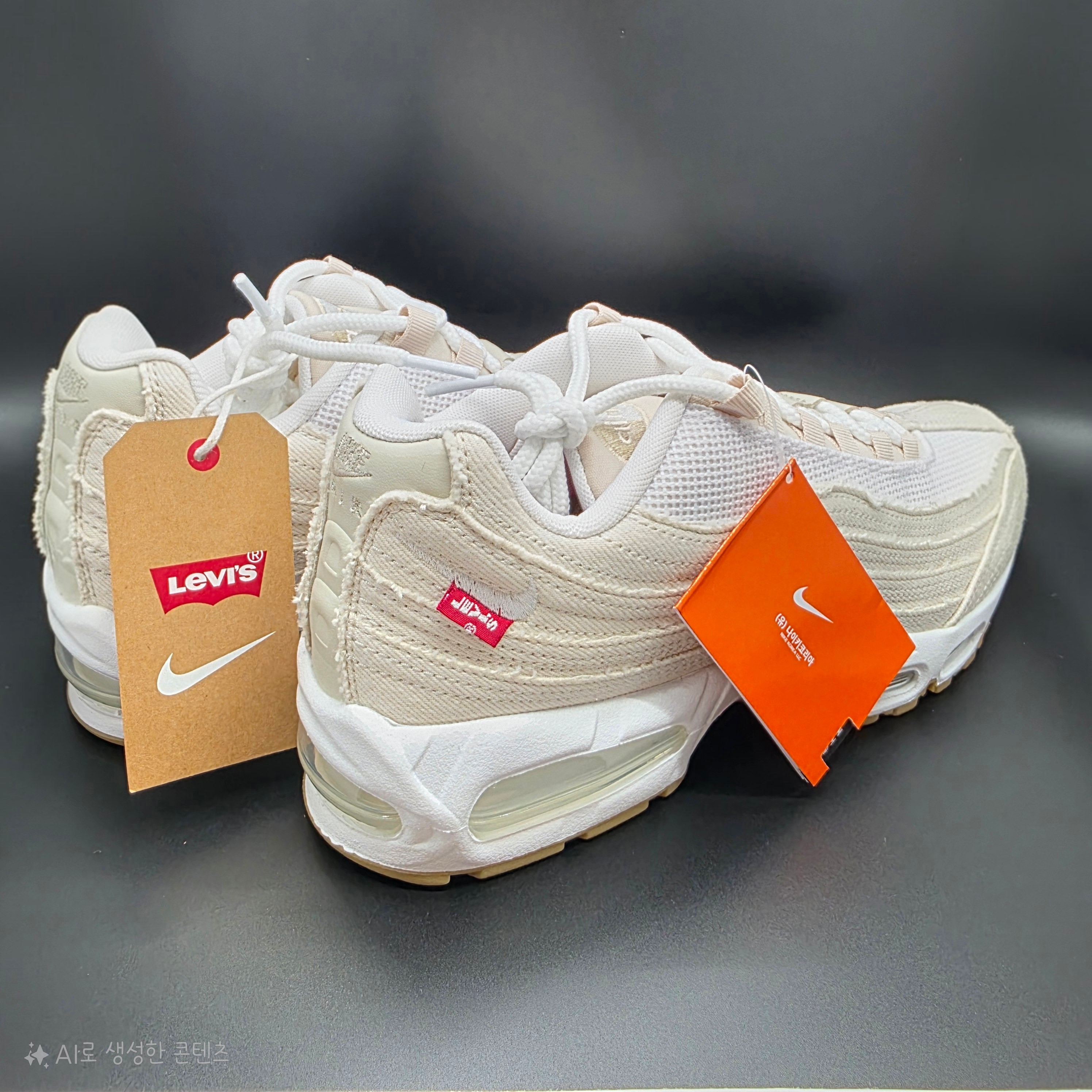 Nike x Levi's Air Max 95 White and Ecru 착용 스타일 - 2