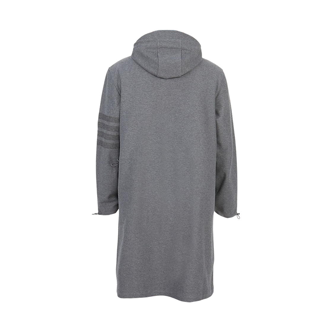 톰브라운 더블 페이스 테크 트윌 토날 사선 스트라이프 후드 스냅 프론트 파카 미디움 그레이(Thom Browne Double Face Tech Twill Tonal 4-Bar Stripe Hooded Snap Front Parka Medium Grey) - 2