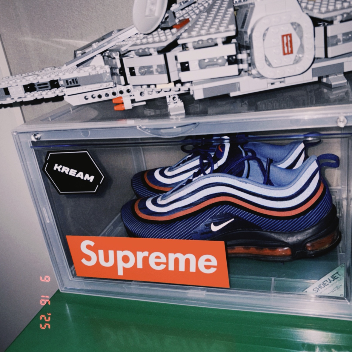 Nike Air Max 97 Ultra 17 Regency Purple, Shoevjet Wide White 착용 스타일